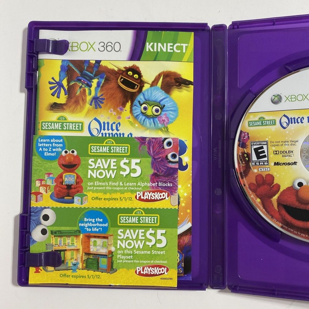 Sesame Street: Once Upon a Monster (Requires Kinect) Xbox 360 Complete Working - Picture 5 of 9